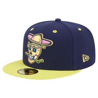 Men's New Era Navy/Yellow Lynchburg Hillcats Copa de la Diversión 59FIFTY Fitted Hat