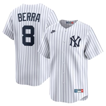Men's Nike Yogi Berra White New York Yankees Cooperstown Collection Limited Jersey