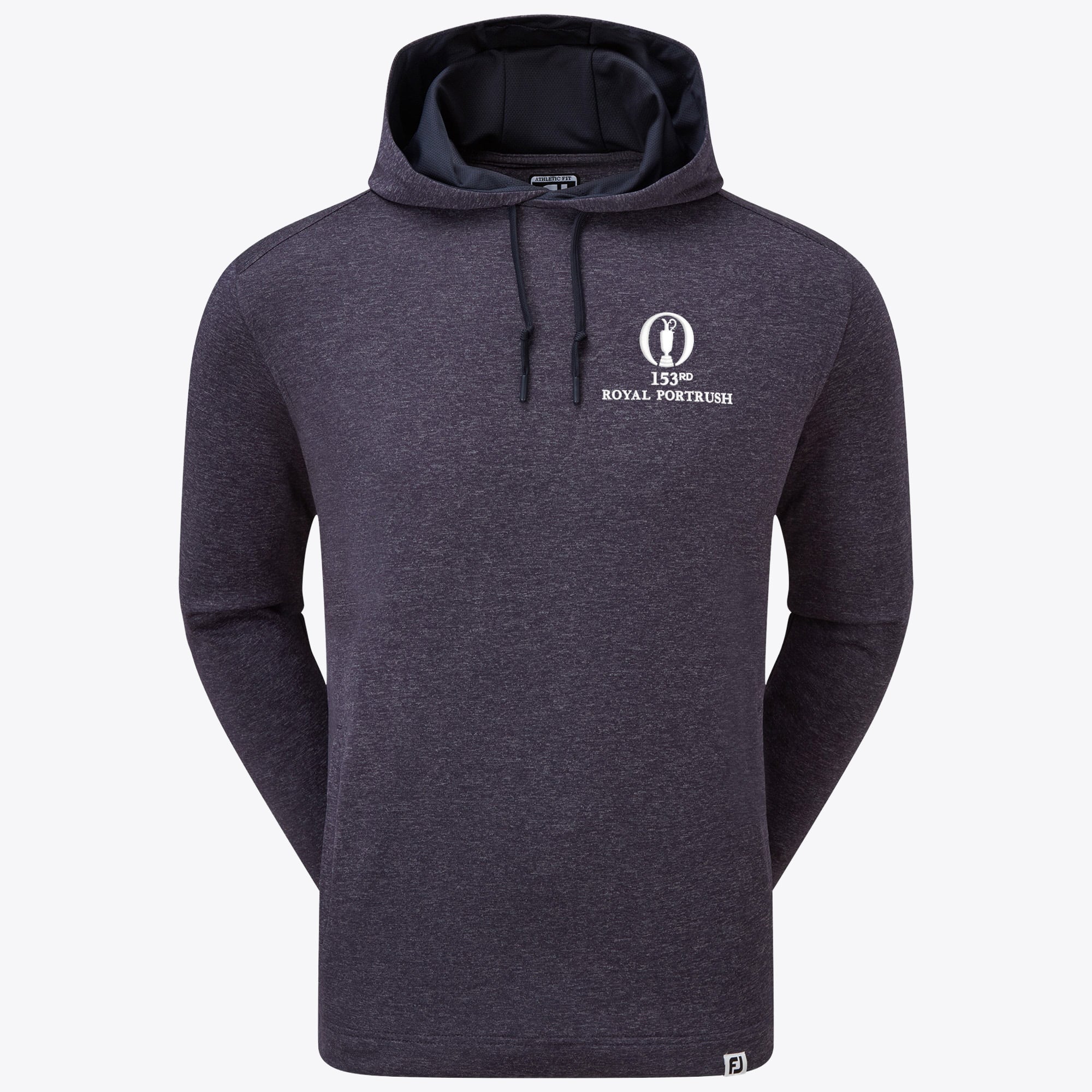 Felpa con cappuccio The 153rd Open Royal Portrush FootJoy Lightweight - Blu Navy