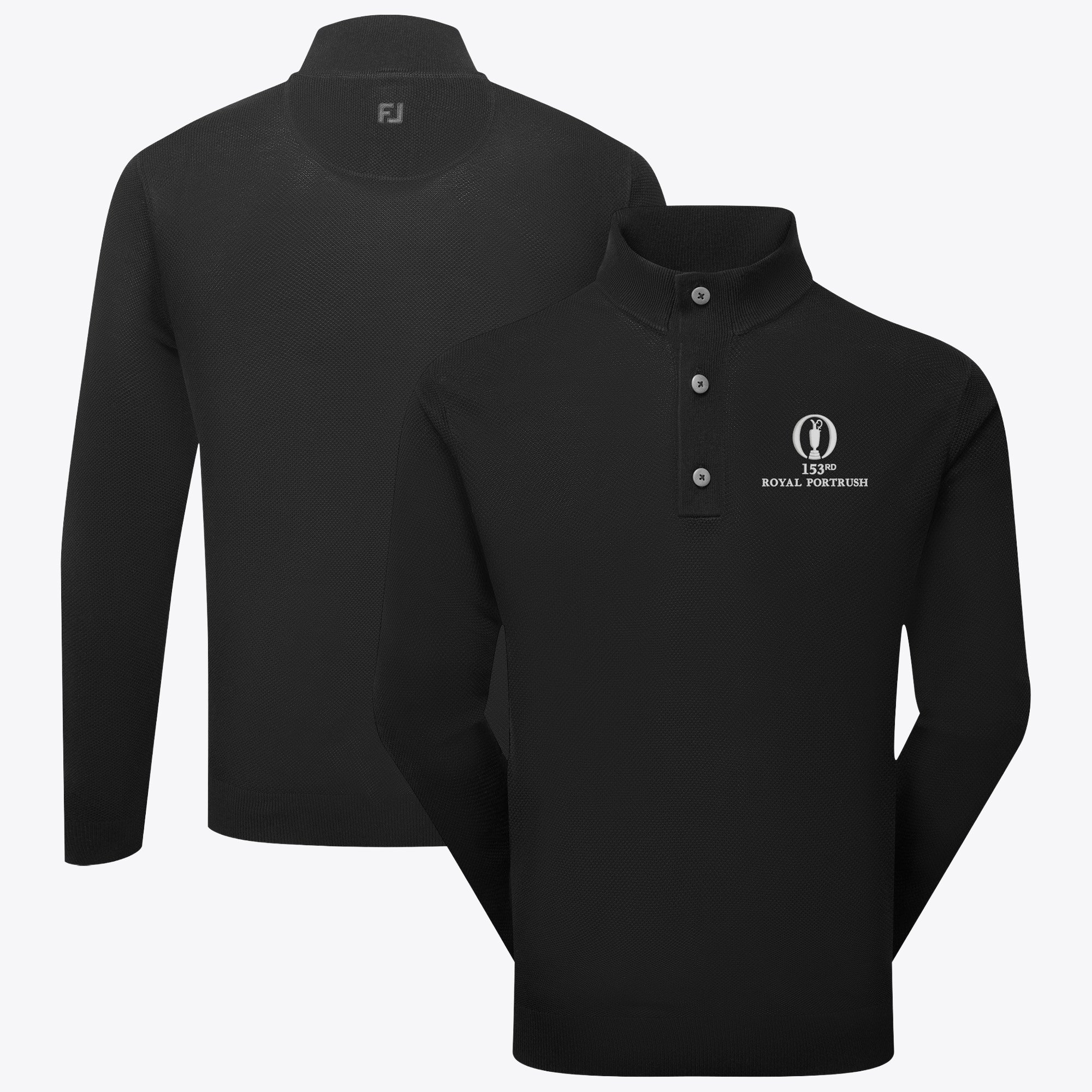 Strato intermedio 1/2 Pulsante The 153rd Open Royal Portrush FootJoy Drirelease - Nero