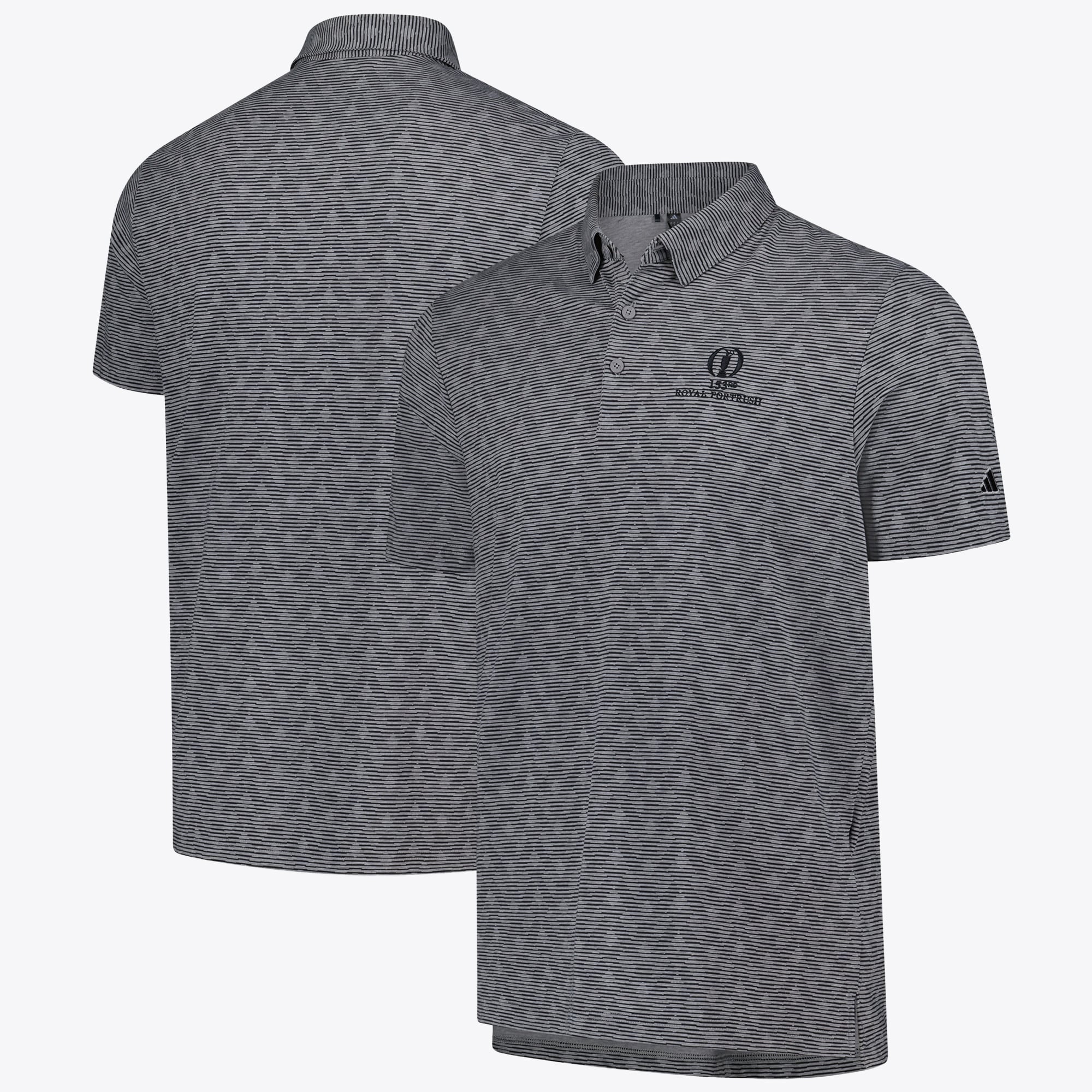 Polo The 153rd Open Royal Portrush adidas Go To Print - Grigio