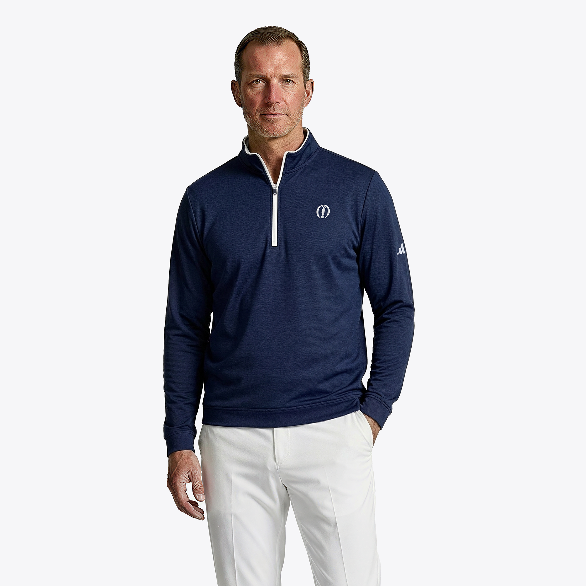 Strato intermedio 1/4 cernia The Open adidas Core Lightweight - Blu Navy