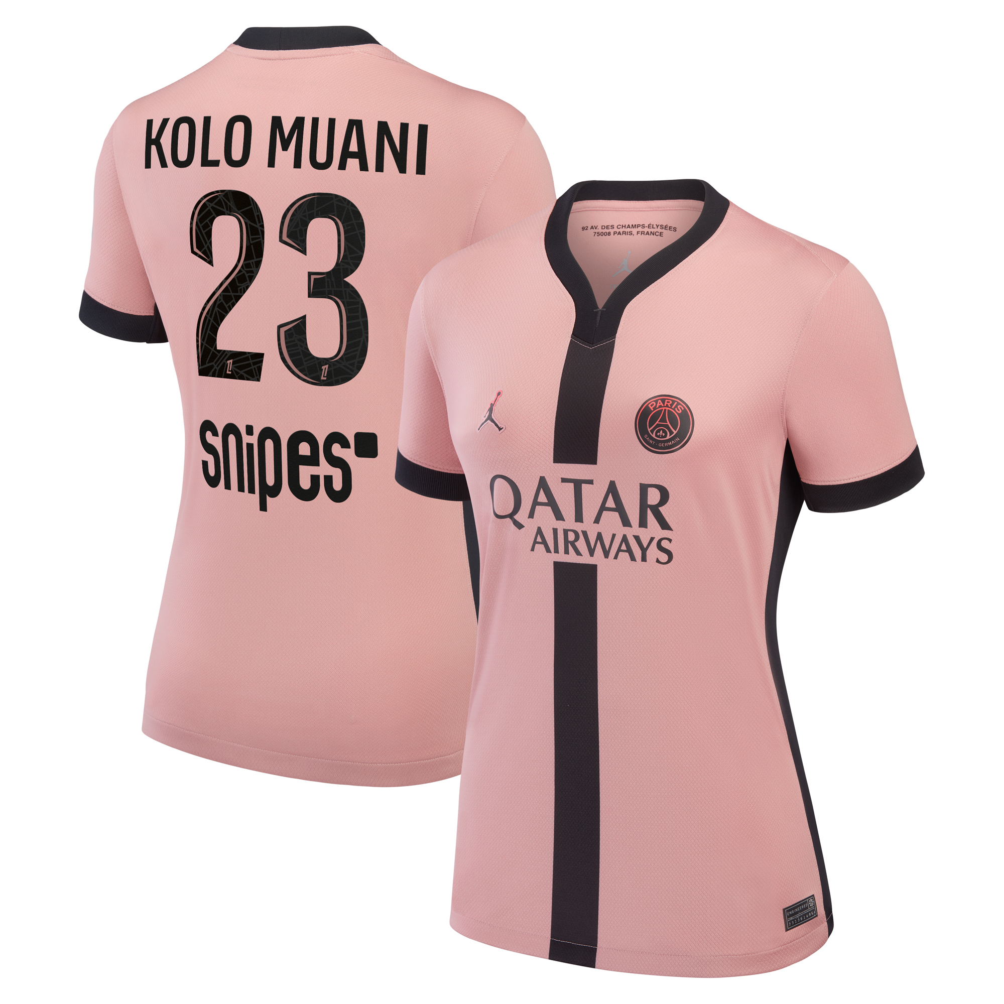 Maillot Third Stadium PSG Jordan 24/25 - Femme avec flocage Kolo Muani 23