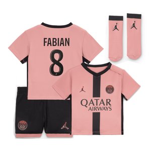 Tenue Third PSG Jordan 24/25 - Bébé avec flocage Fabian  8, vue 2