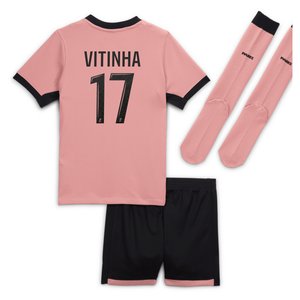 Tenue Third PSG Jordan 24/25 - Jeune Enfant avec flocage Vitinha  17, vue 4