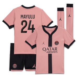 Tenue Third PSG Jordan 24/25 - Jeune Enfant avec flocage Mayulu 24, vue 2