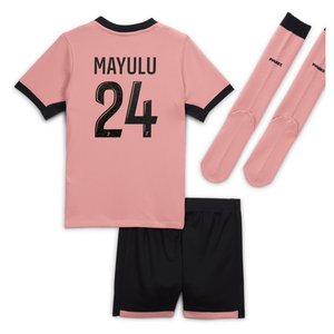Tenue Third PSG Jordan 24/25 - Jeune Enfant avec flocage Mayulu 24, vue 4