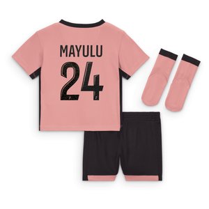 Tenue Third PSG Jordan 24/25 - Bébé avec flocage Mayulu 24, vue 4