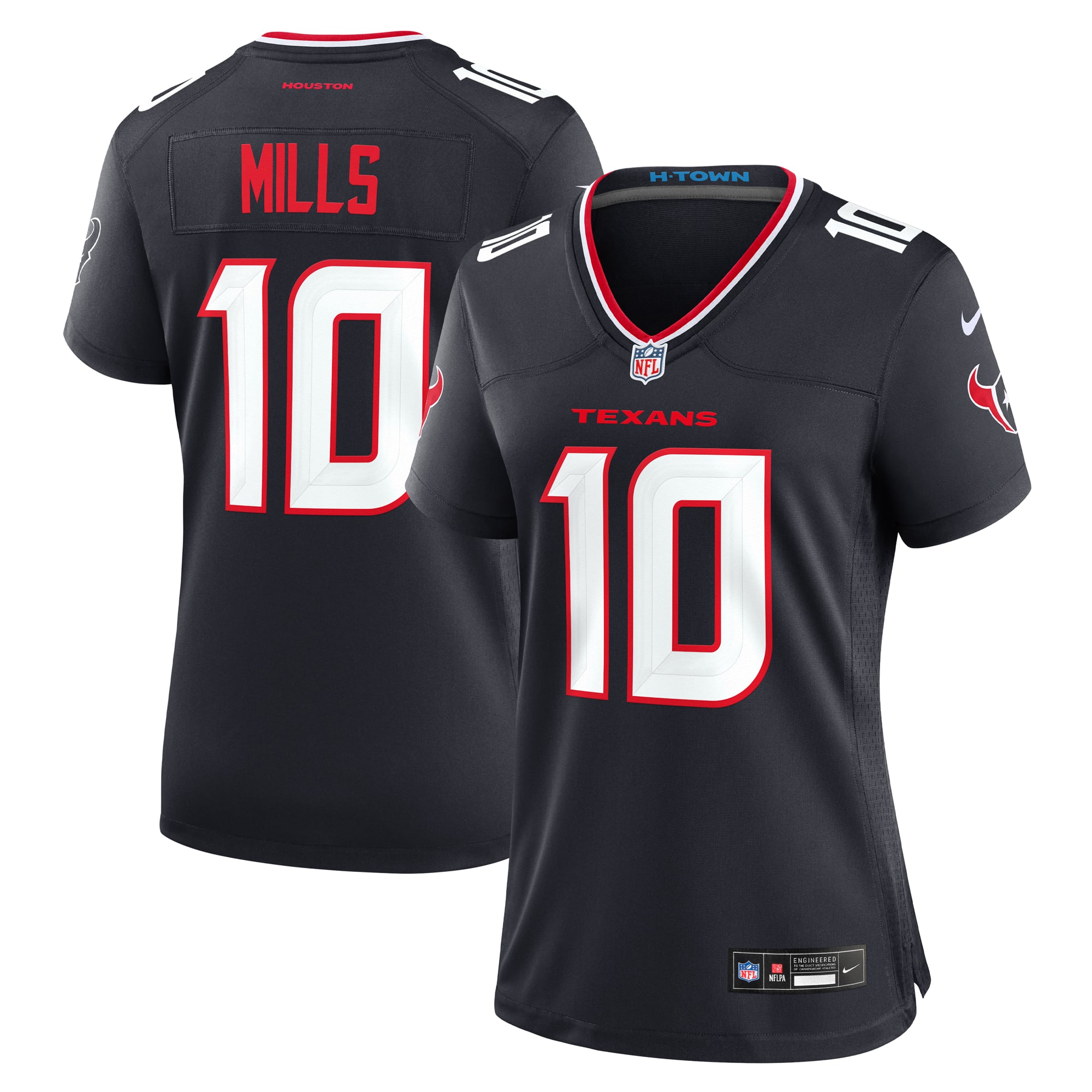 Women’s Nike Davis Mills Navy Houston Texans Team Game Jersey Women’s Nike Davis Mills Navy Houston Texans Team Game Jersey