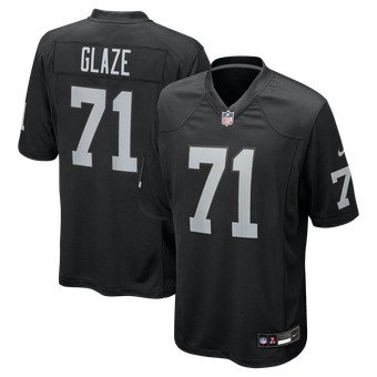 Men's Nike DJ Glaze  Black Las Vegas Raiders Team Game Jersey
