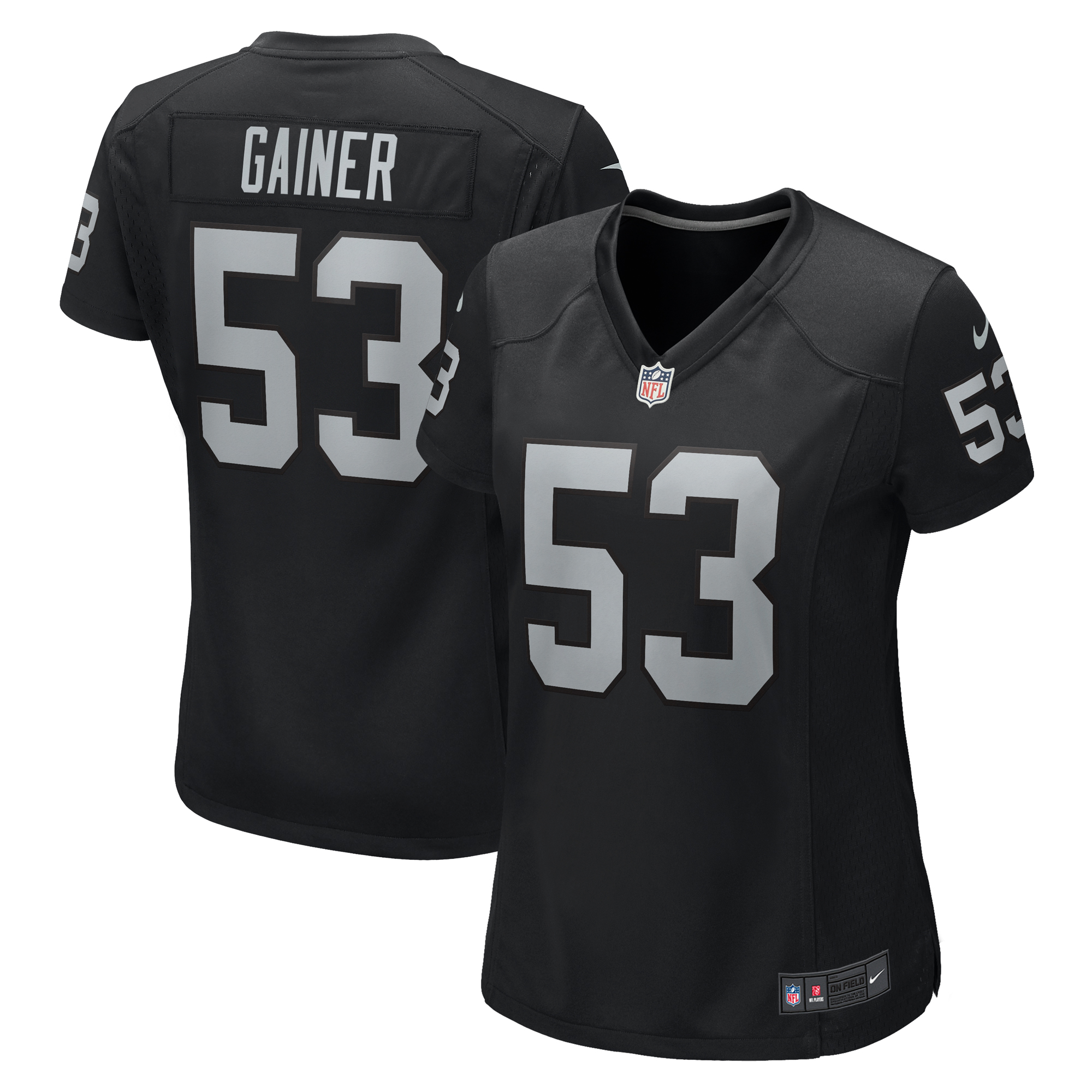 Women's Nike Amari Gainer  Black Las Vegas Raiders  Game Jersey