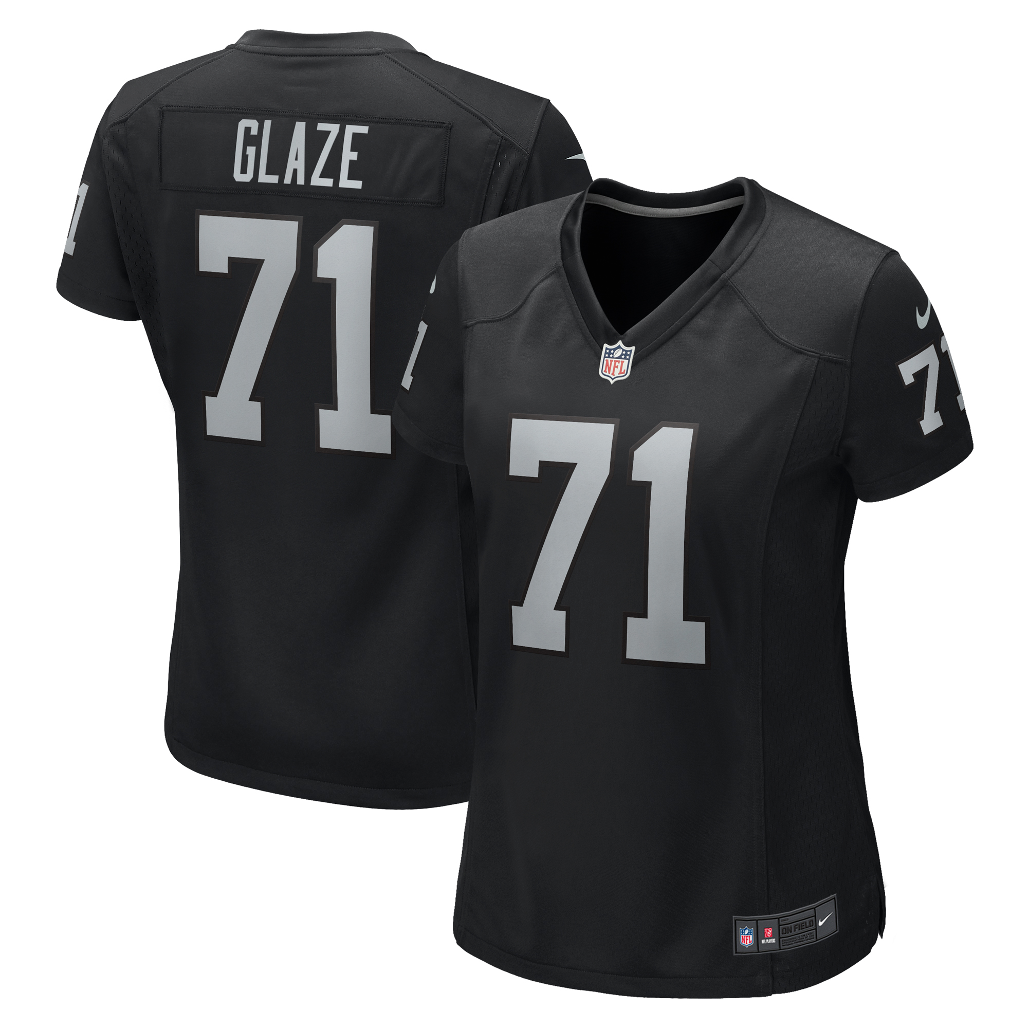 Women's Nike DJ Glaze Black Las Vegas Raiders Game Jersey