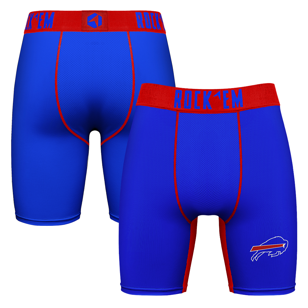Men's Rock Em Royal Buffalo Bills Primary Logo Boxer Briefs