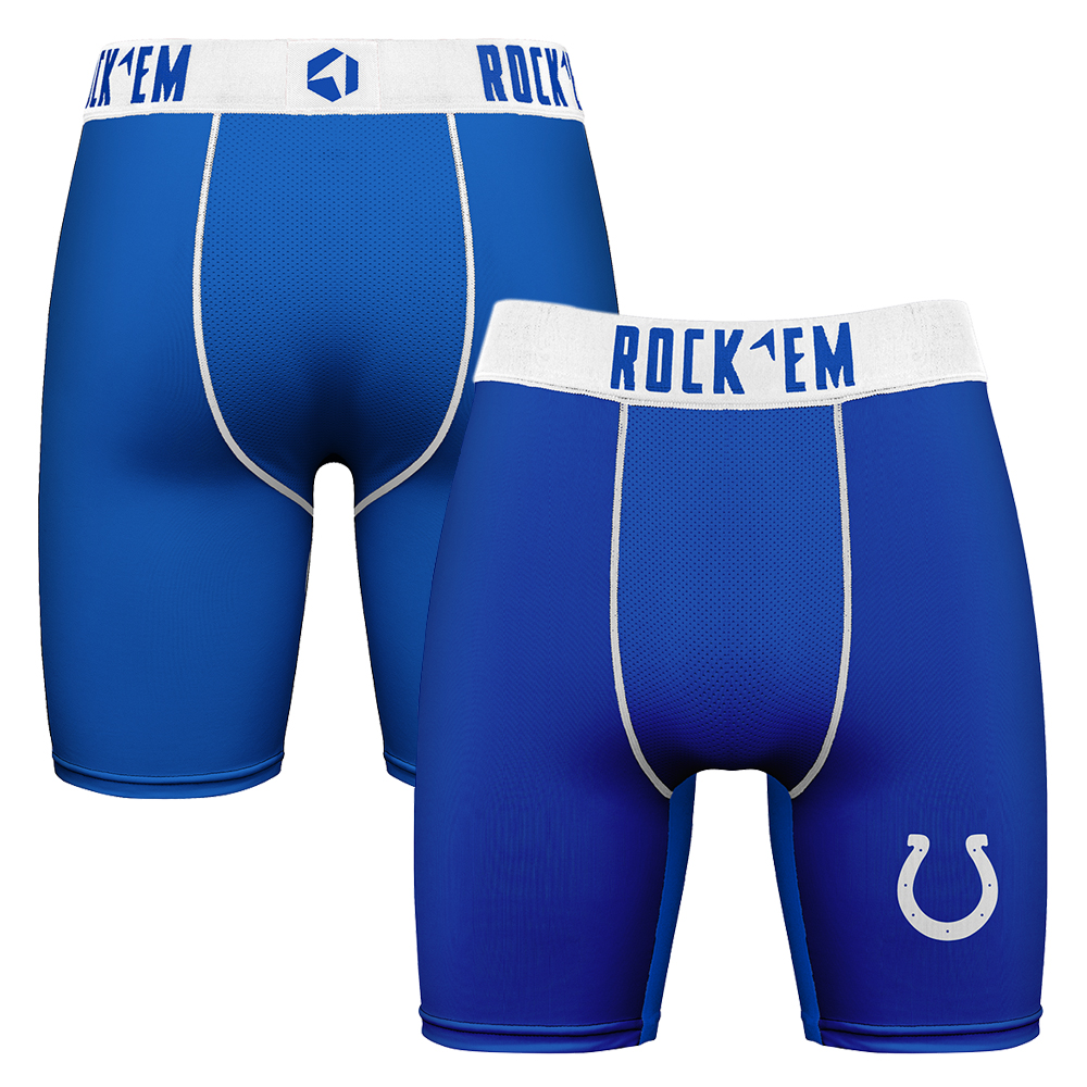 Men's Rock Em Royal Indianapolis Colts Primary Logo Boxer Briefs