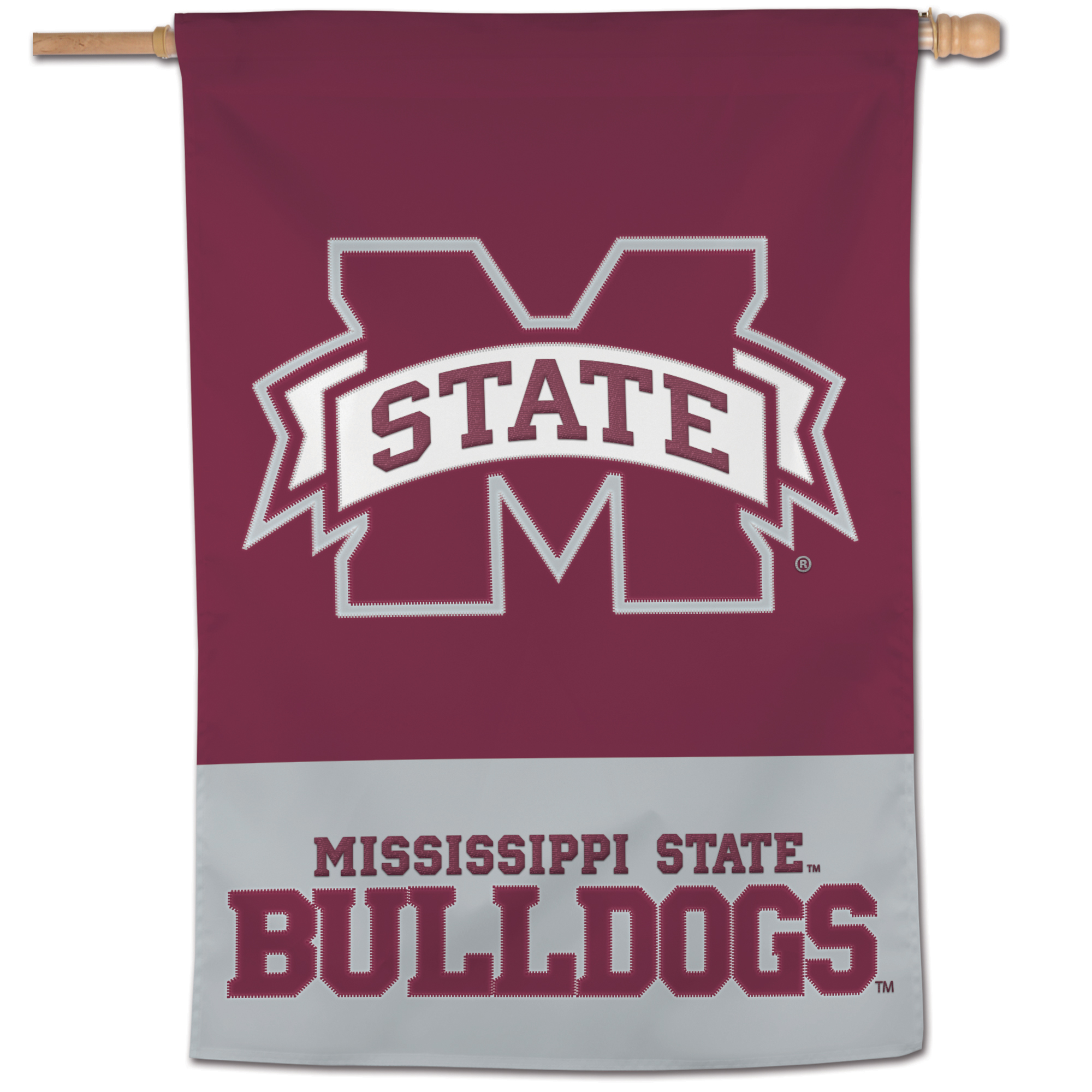 WinCraft Mississippi State Bulldogs 28" x 40" Applique Vertical Banner