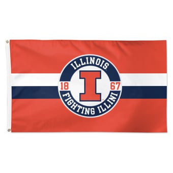 WinCraft Illinois Fighting Illini 3' x 5' Applique Flag