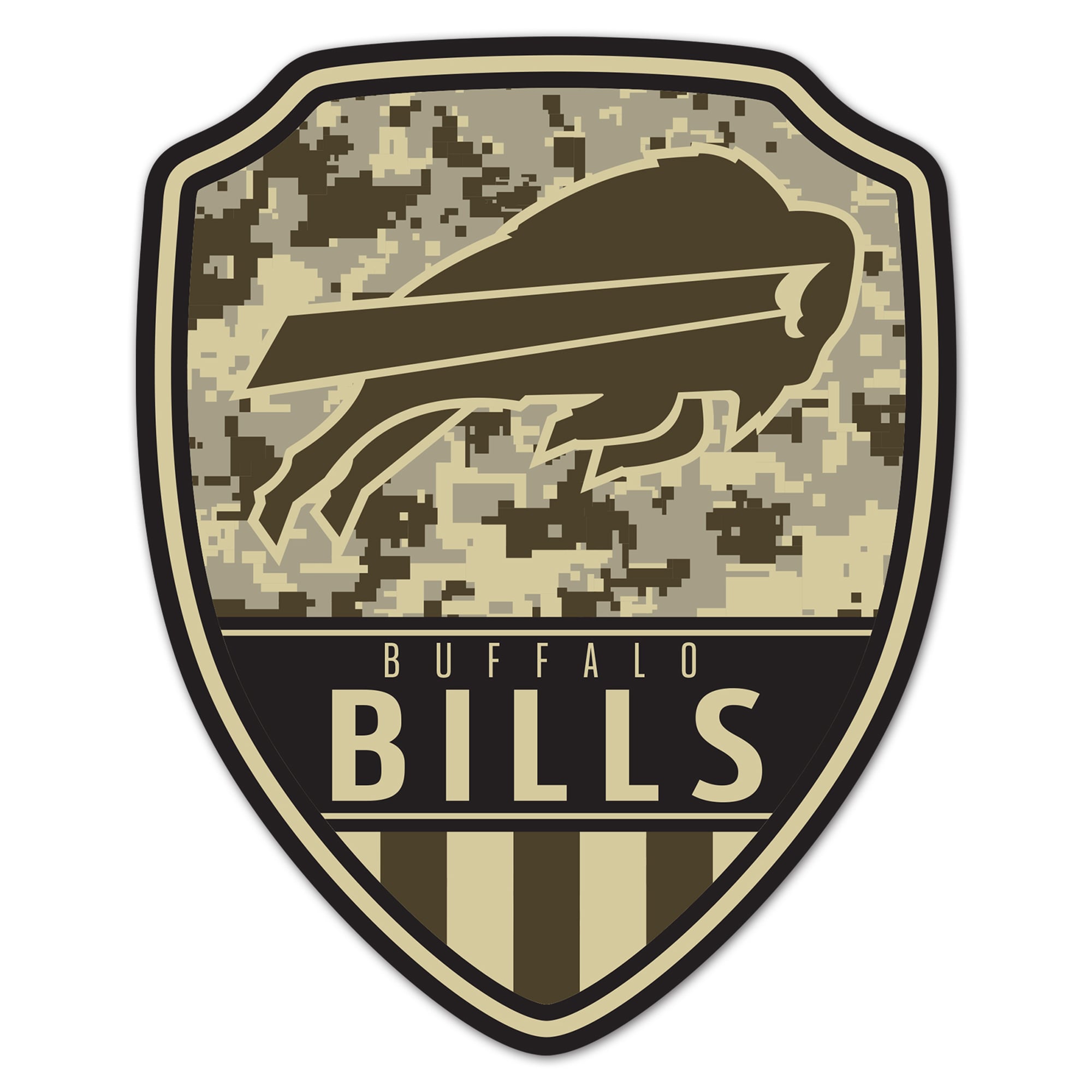 WinCraft Buffalo Bills 11" x 14" Standard Issue Digital Camouflage Pattern Wood Sign