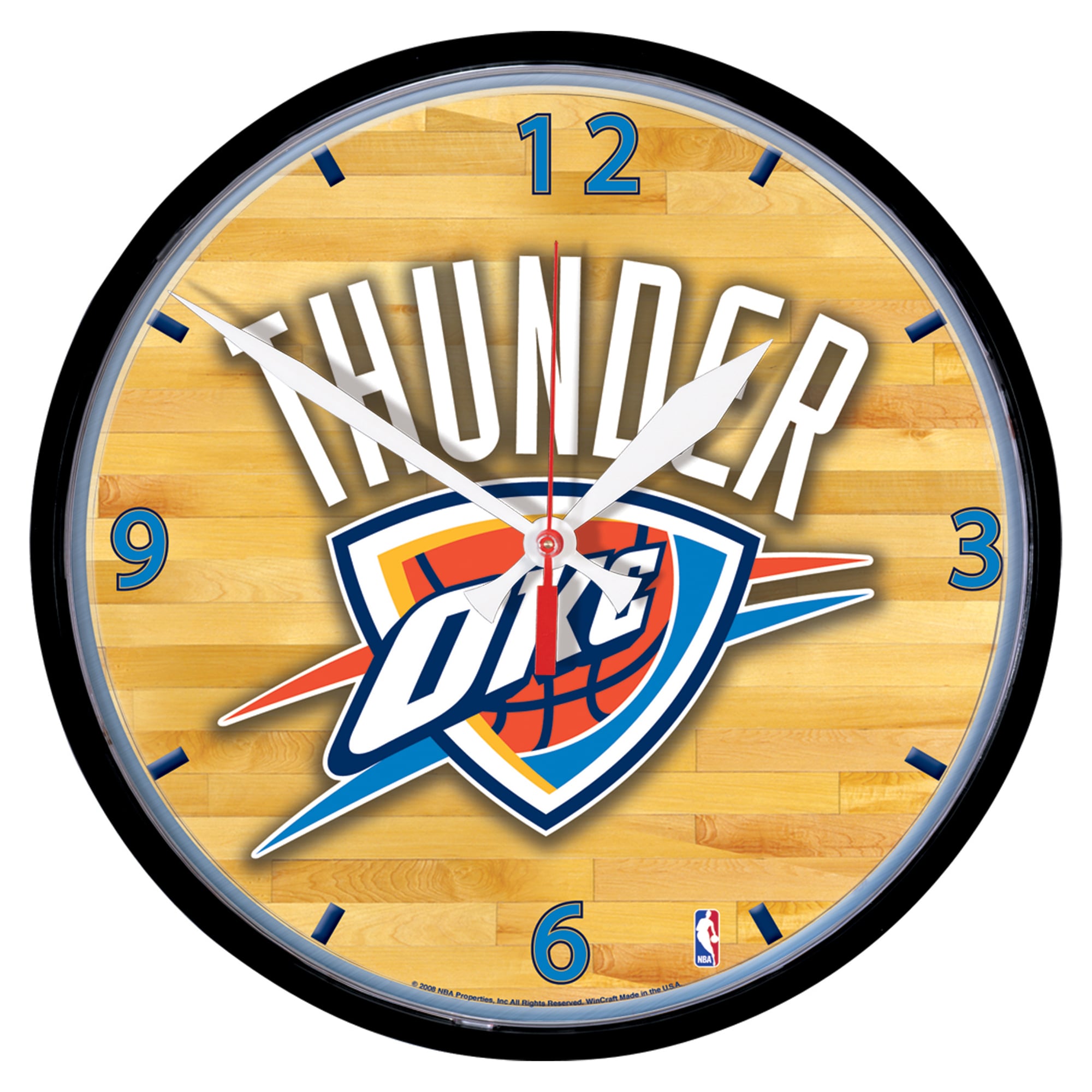 WinCraft Oklahoma City Thunder 12.75" Round Wall Clock