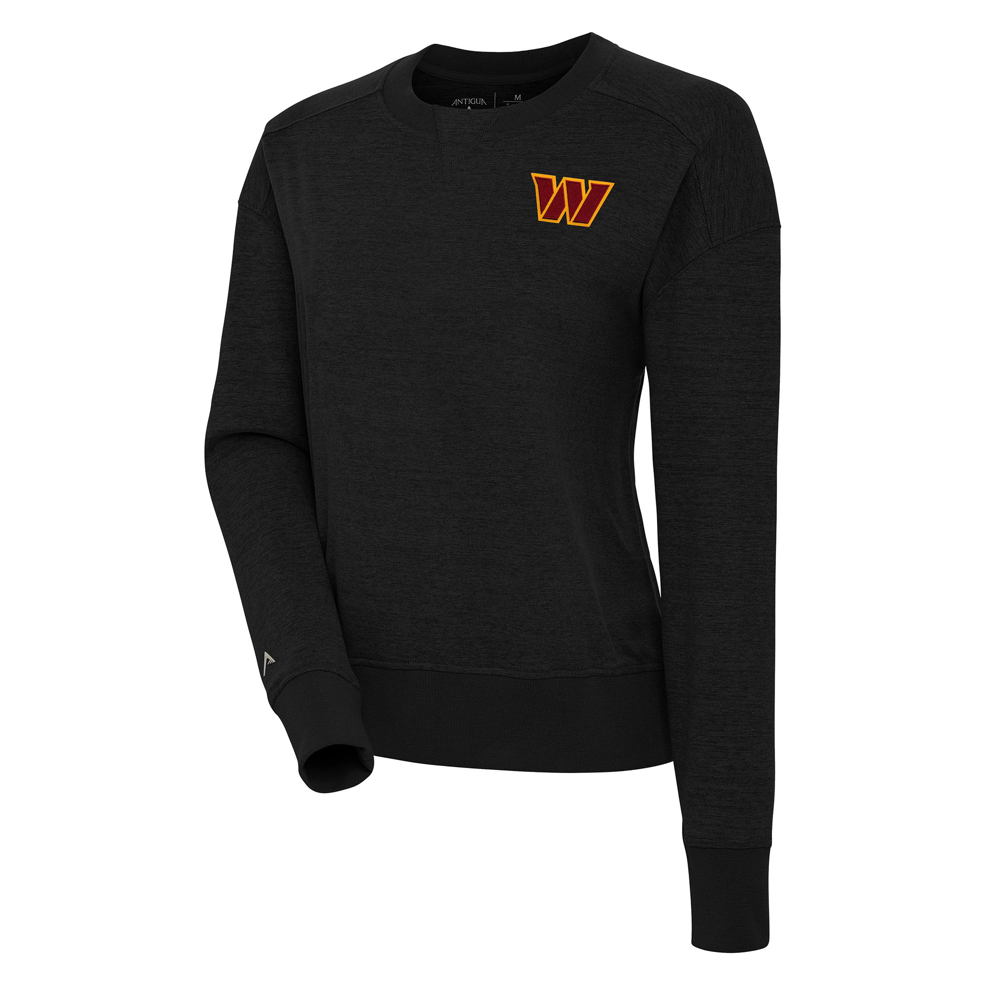 Antigua Women's Black Washington Commanders Forward Fleece Pullover Sweatshirt - Black