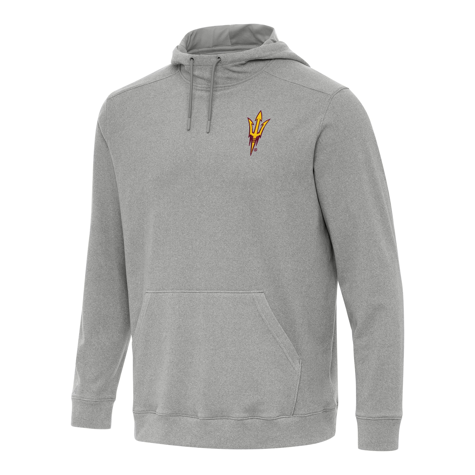 Men's Antigua Heather Gray Arizona State Sun Devils Cloud Pullover Hoodie