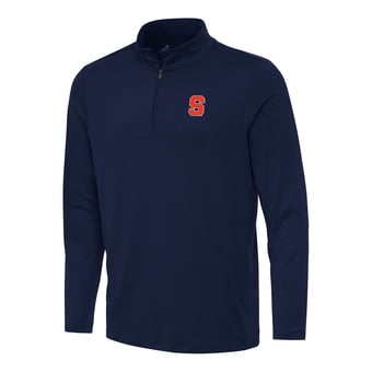 Men's Antigua Navy Syracuse Orange Reprocess Quarter-Zip Top