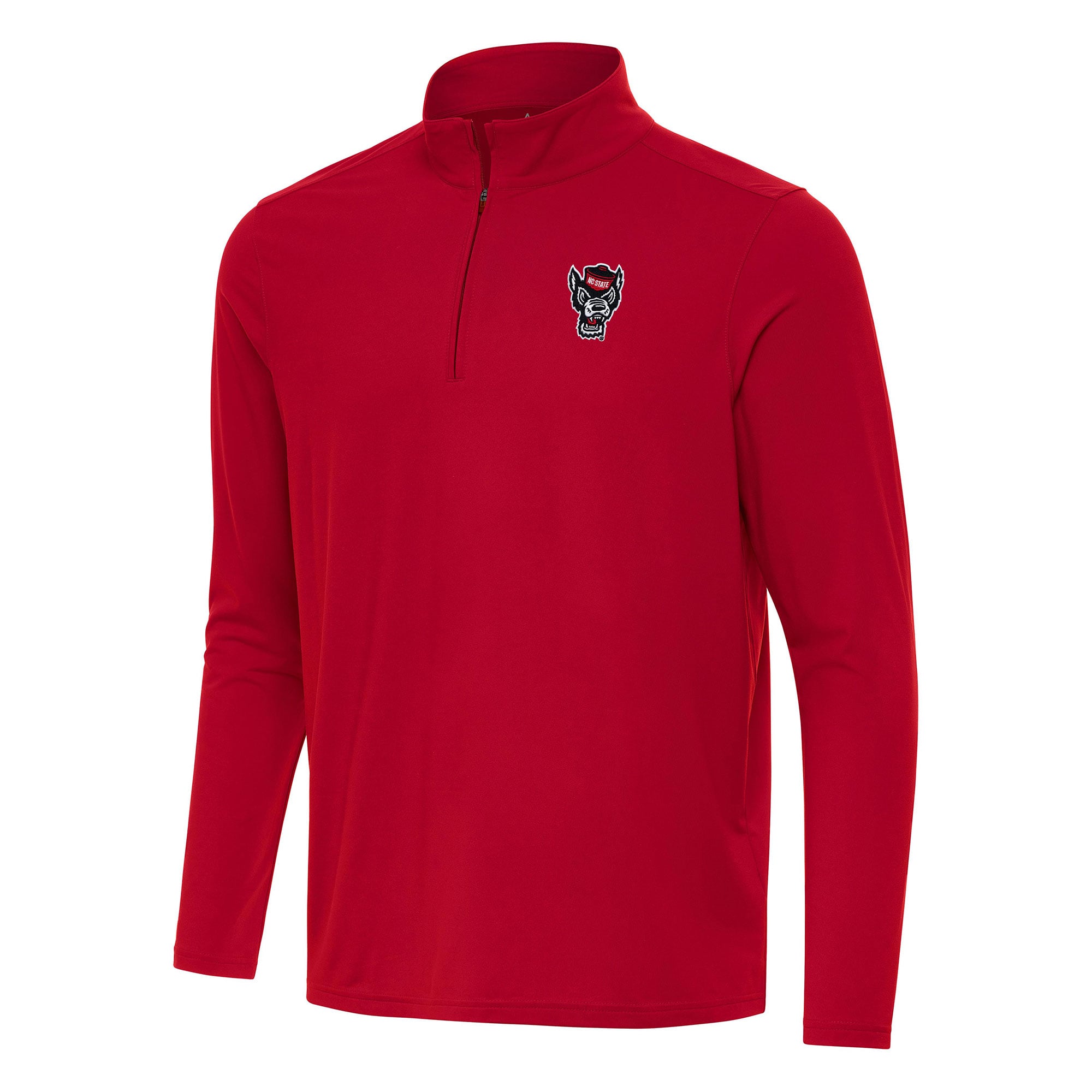 Men's Antigua Red NC State Wolfpack Intent Quarter-Zip Top