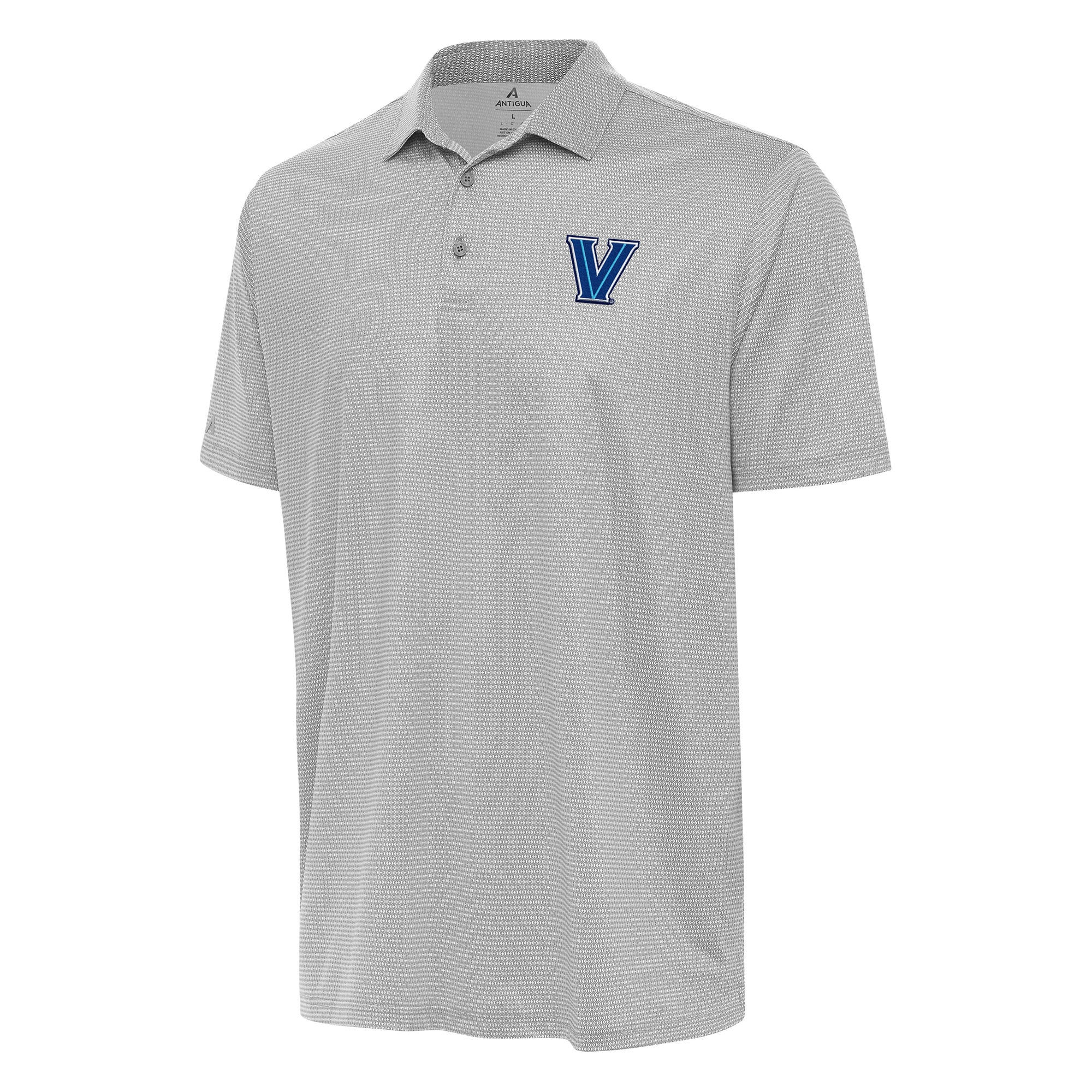 Men's Antigua Gray/White Villanova Wildcats Rings Polo
