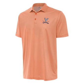 Men's Antigua Orange/White Virginia Cavaliers Rings Polo