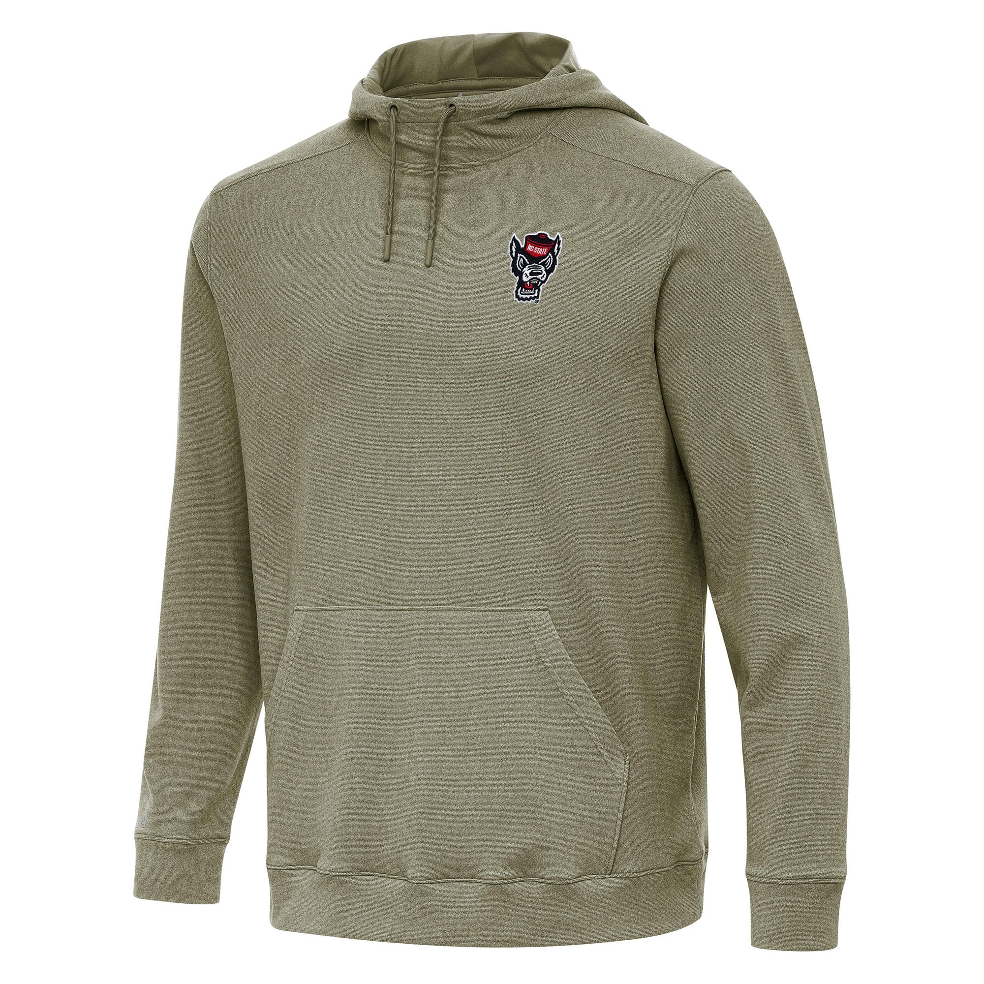 Men's Antigua Olive NC State Wolfpack Cloud Pullover Hoodie