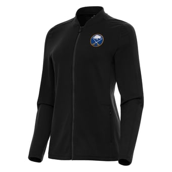 Women's Antigua Black Buffalo Sabres Continual Full-Zip Jacket