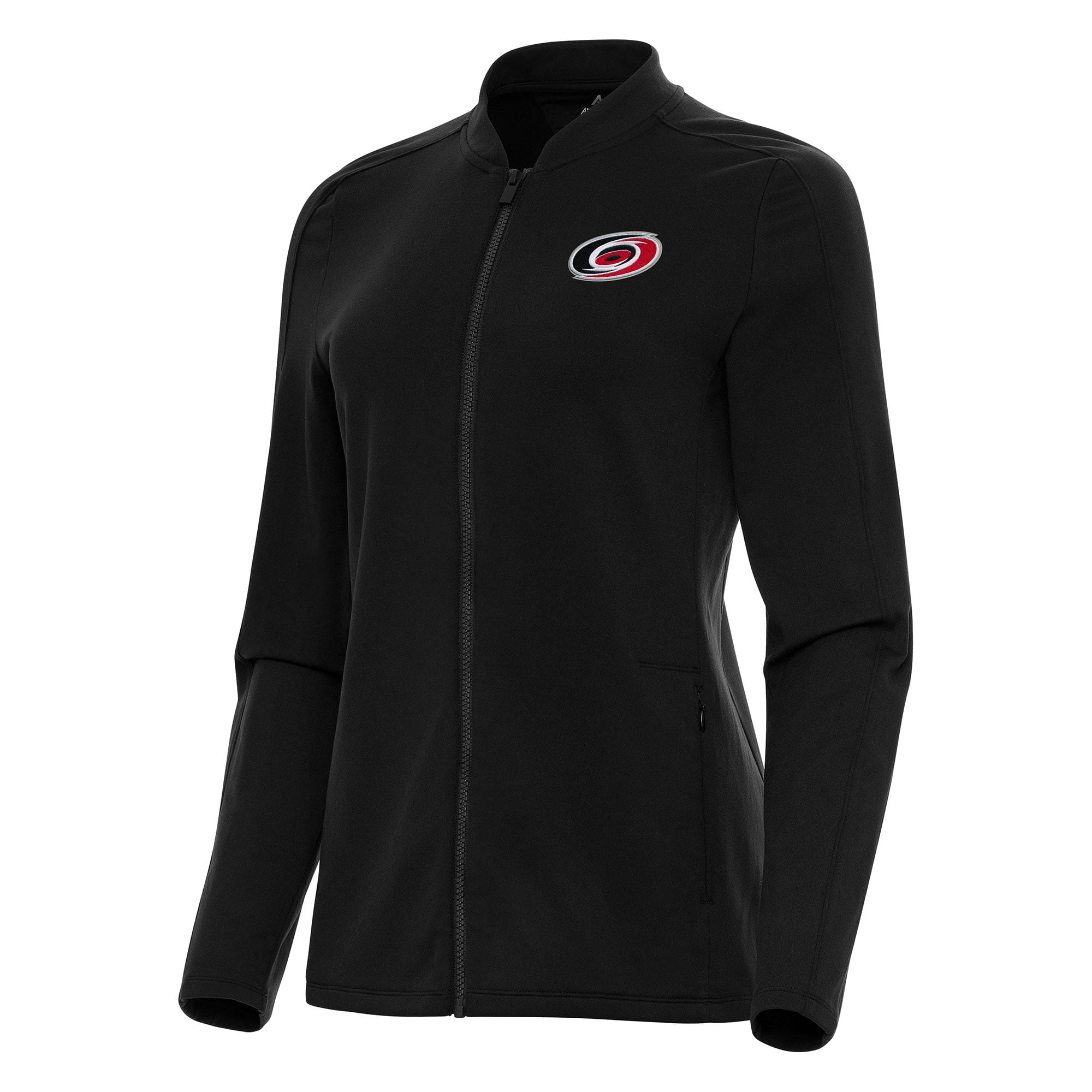 Women's Antigua Black Carolina Hurricanes Continual Full-Zip Jacket