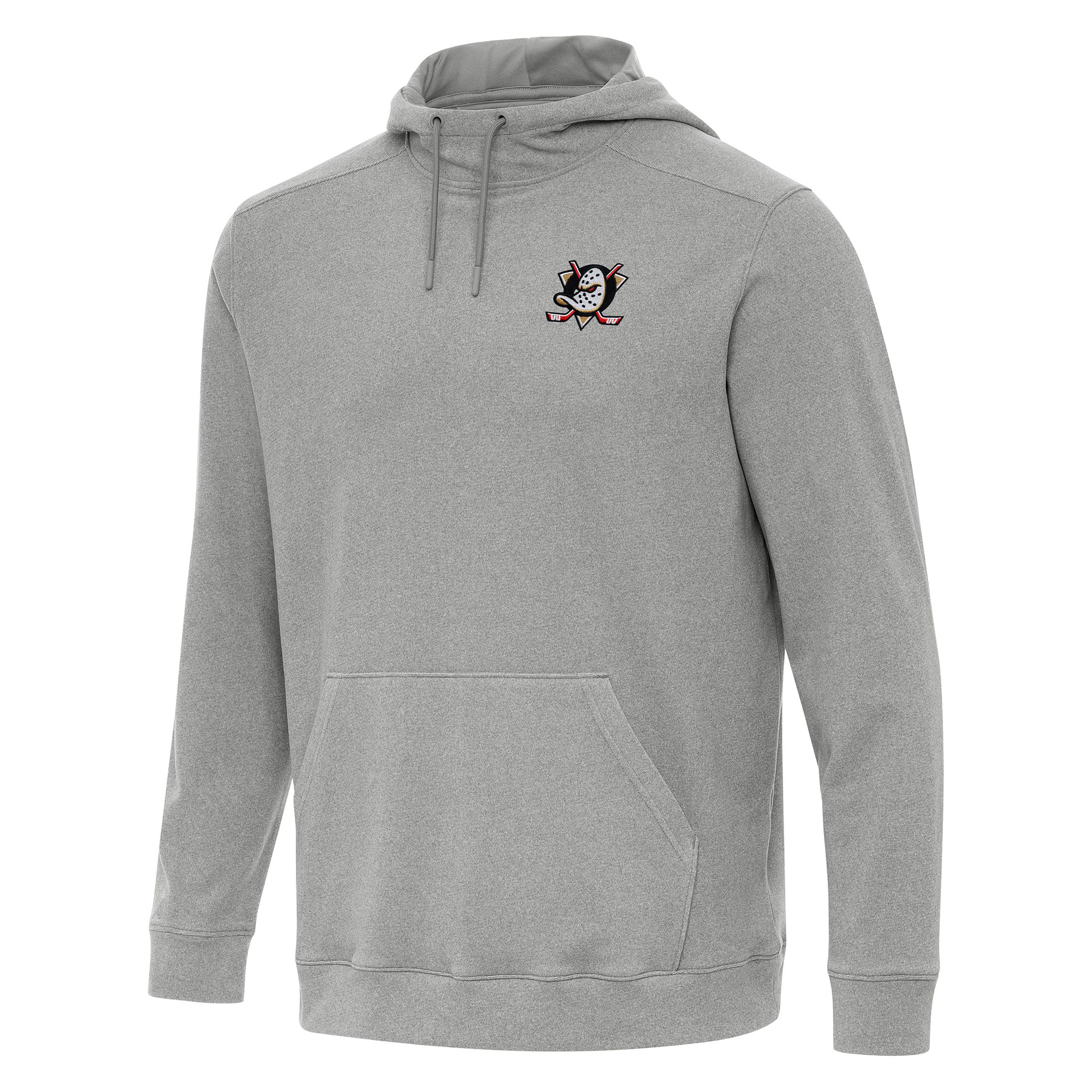 Men’s Antigua Heather Gray Anaheim Ducks Cloud Pullover Hoodie Men’s Antigua Heather Gray Anaheim Ducks Cloud Pullover Hoodie
