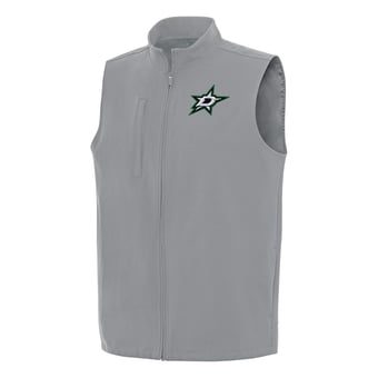 Men's Antigua Gray Dallas Stars Regard Full-Zip Vest