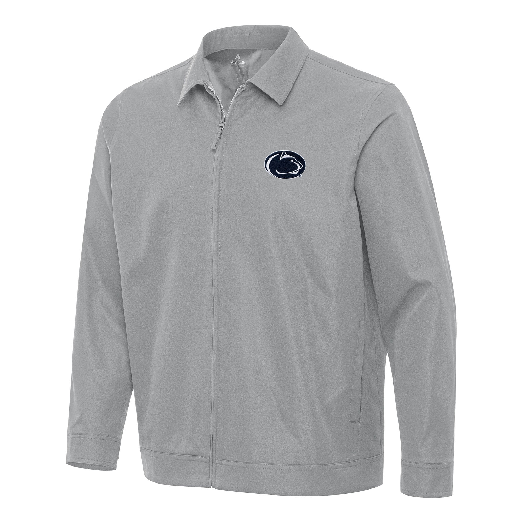 Men's Antigua  Gray Penn State Nittany Lions Pivot Full-Zip Jacket