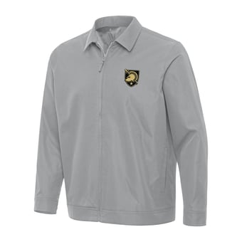 Men's Antigua  Gray Army Black Knights Pivot Full-Zip Jacket