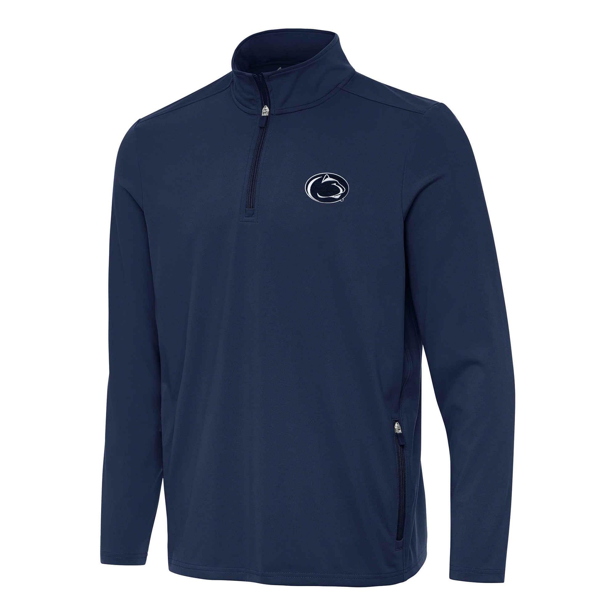 Men's Antigua Navy Penn State Nittany Lions Perilous Quarter-Zip Sweatshirt
