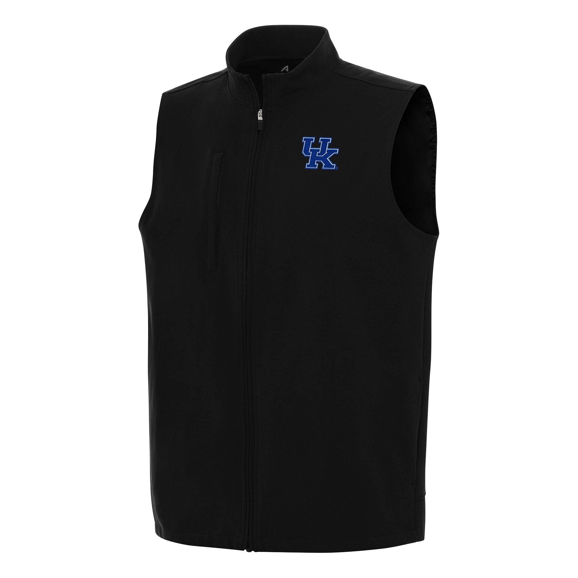 Men's Antigua Black Kentucky Wildcats Regard Full-Zip Vest