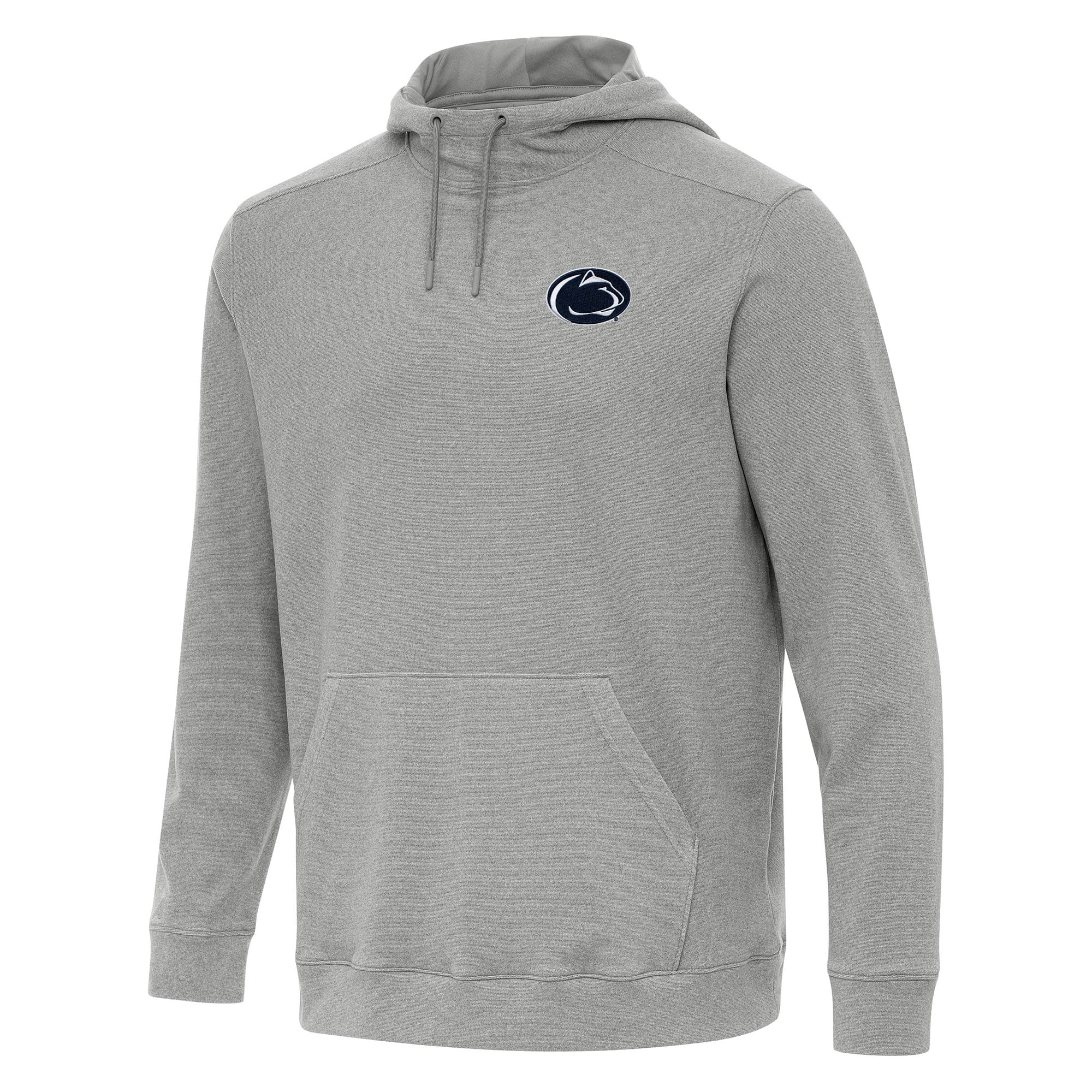 Men's Antigua Heather Gray Penn State Nittany Lions Cloud Pullover Hoodie