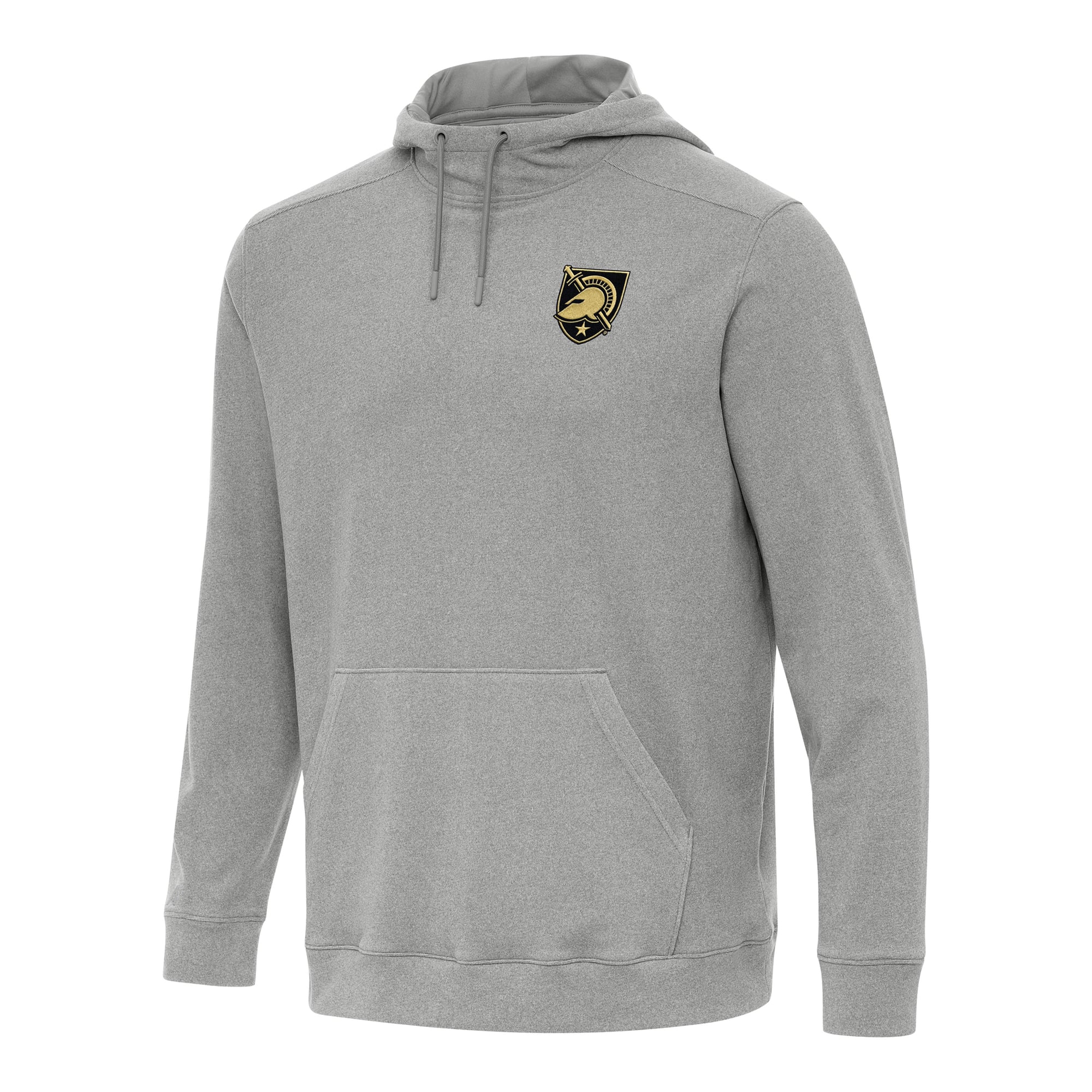 Men's Antigua Heather Gray Army Black Knights Cloud Pullover Hoodie
