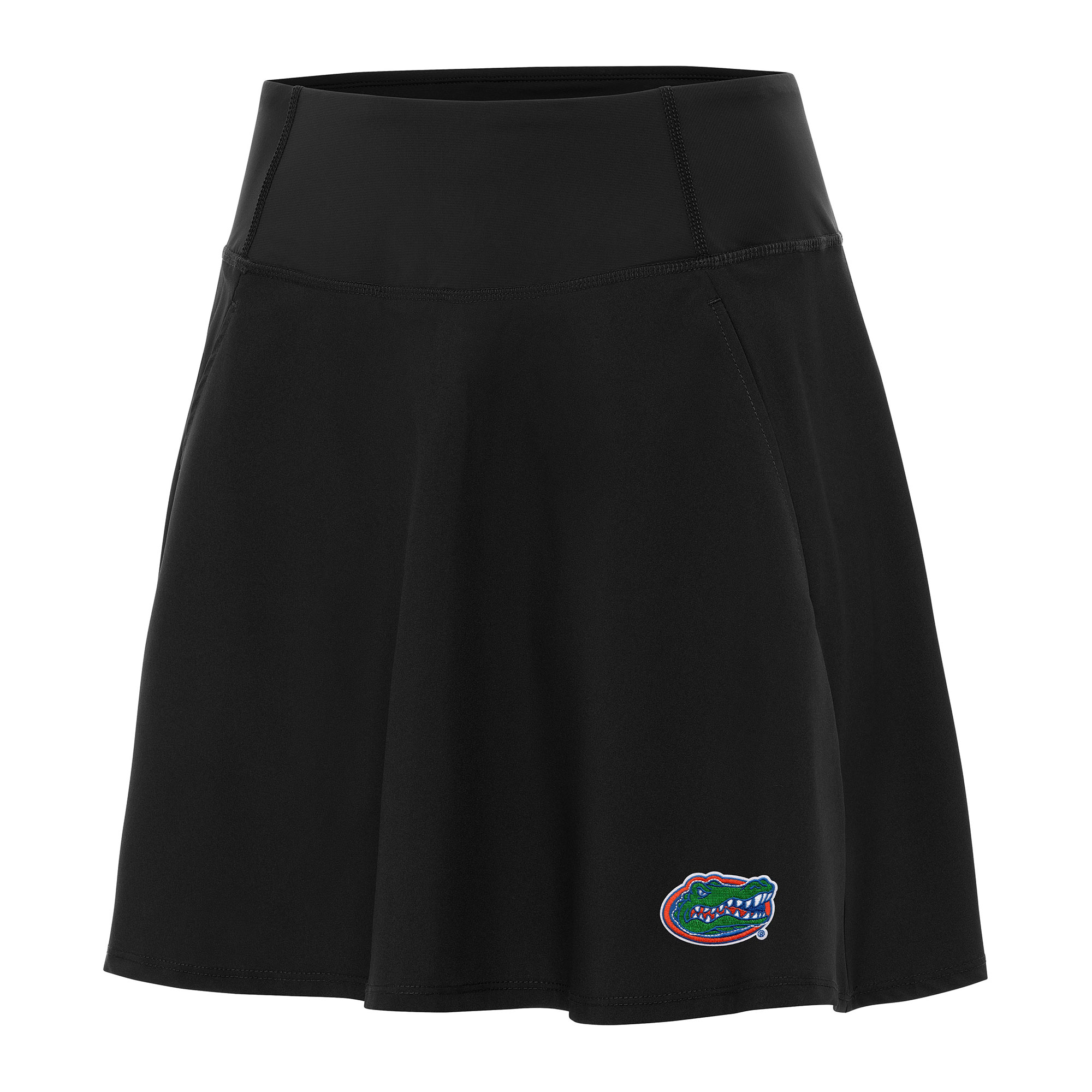 Women's Antigua Black Florida Gators Chip Skort