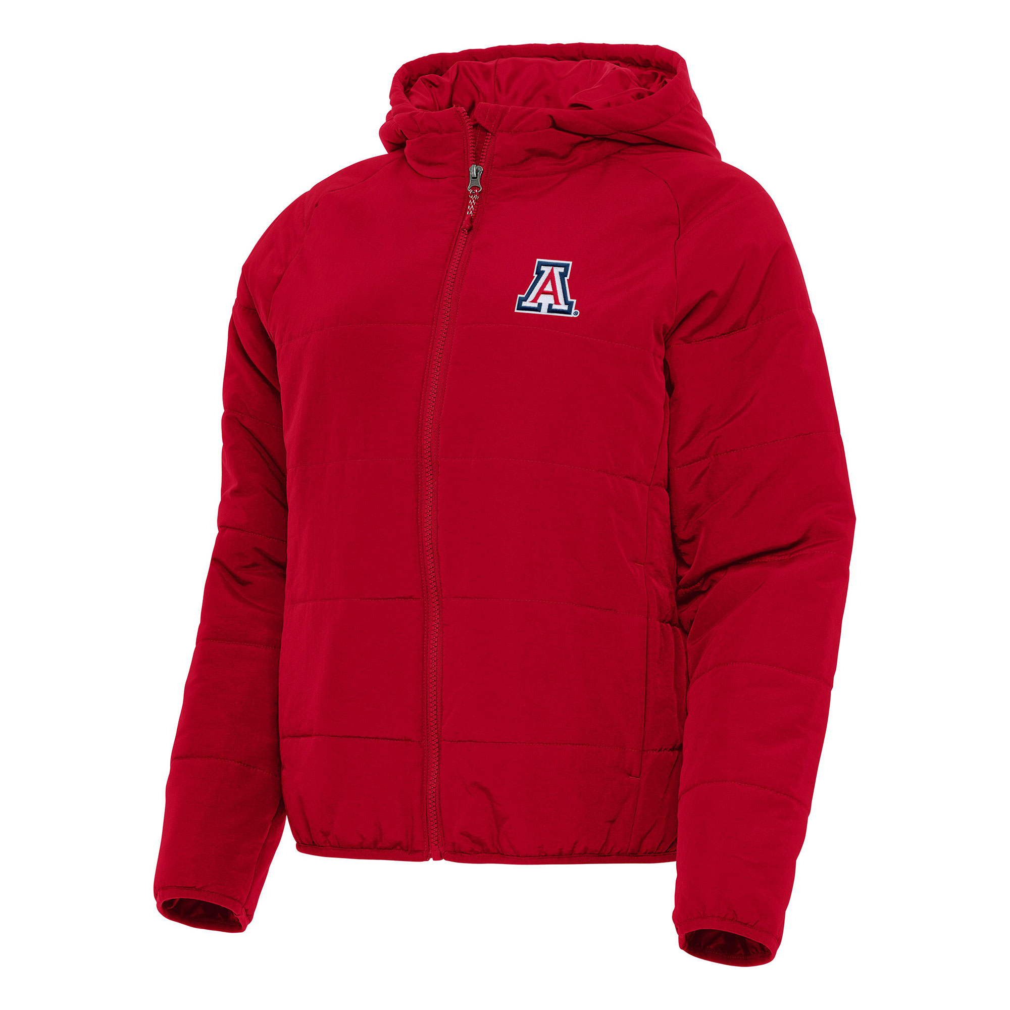 Women's Antigua Red Arizona Wildcats Universe Full-Zip Puffer Jacket