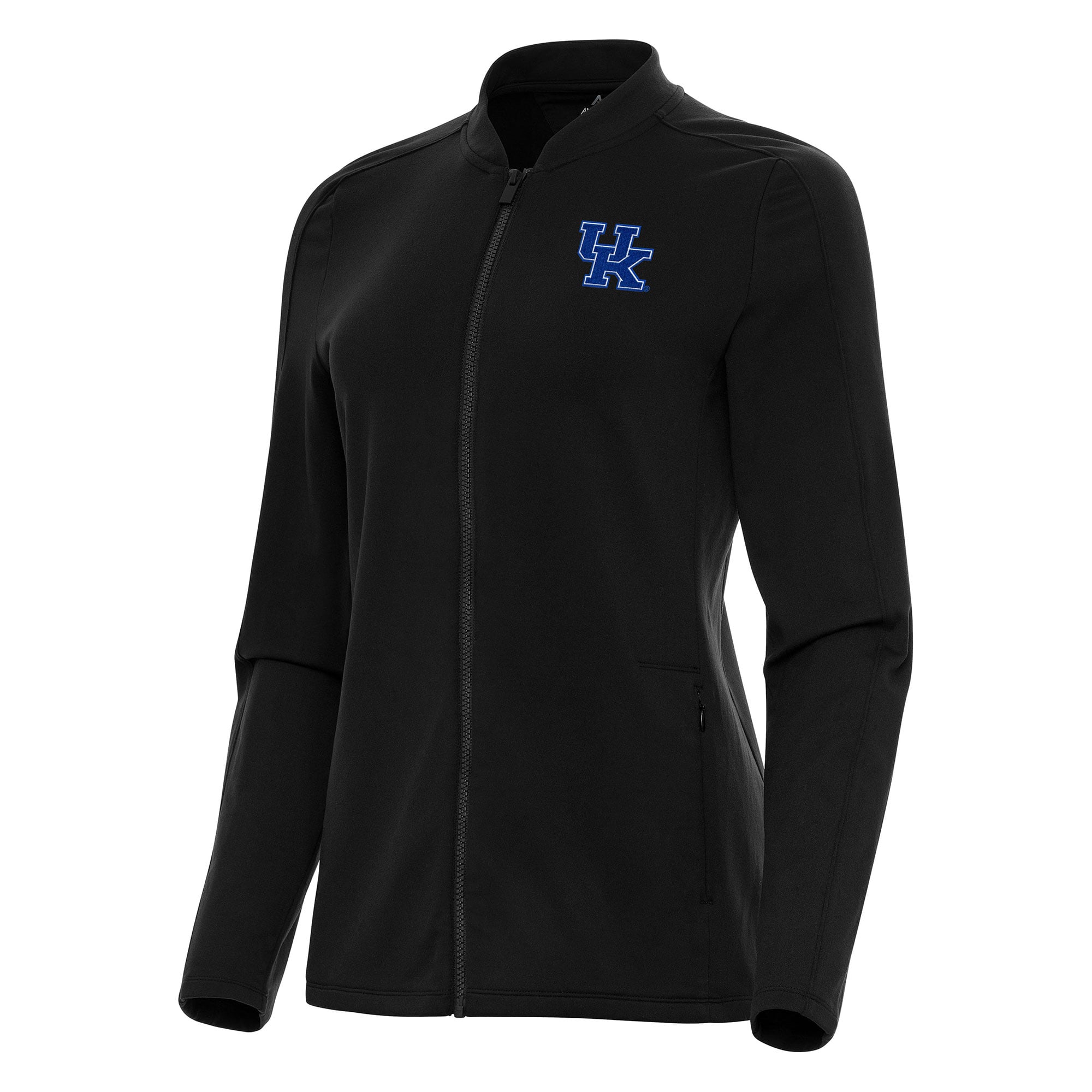 Women's Antigua Black Kentucky Wildcats Continual Full-Zip Jacket