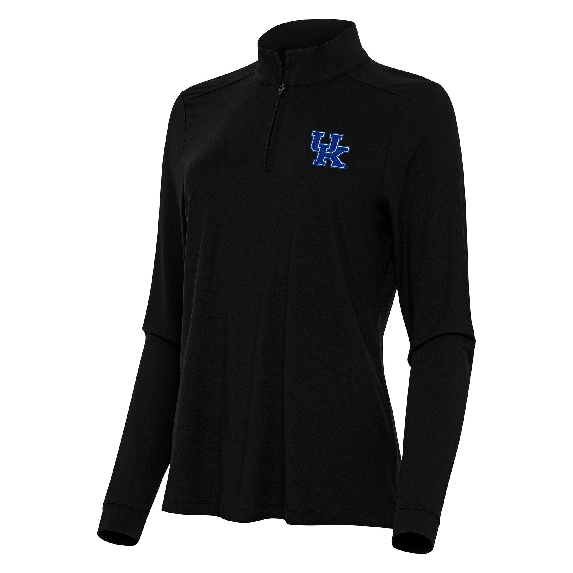 Women's Antigua Black Kentucky Wildcats Intent Quarter-Zip Top