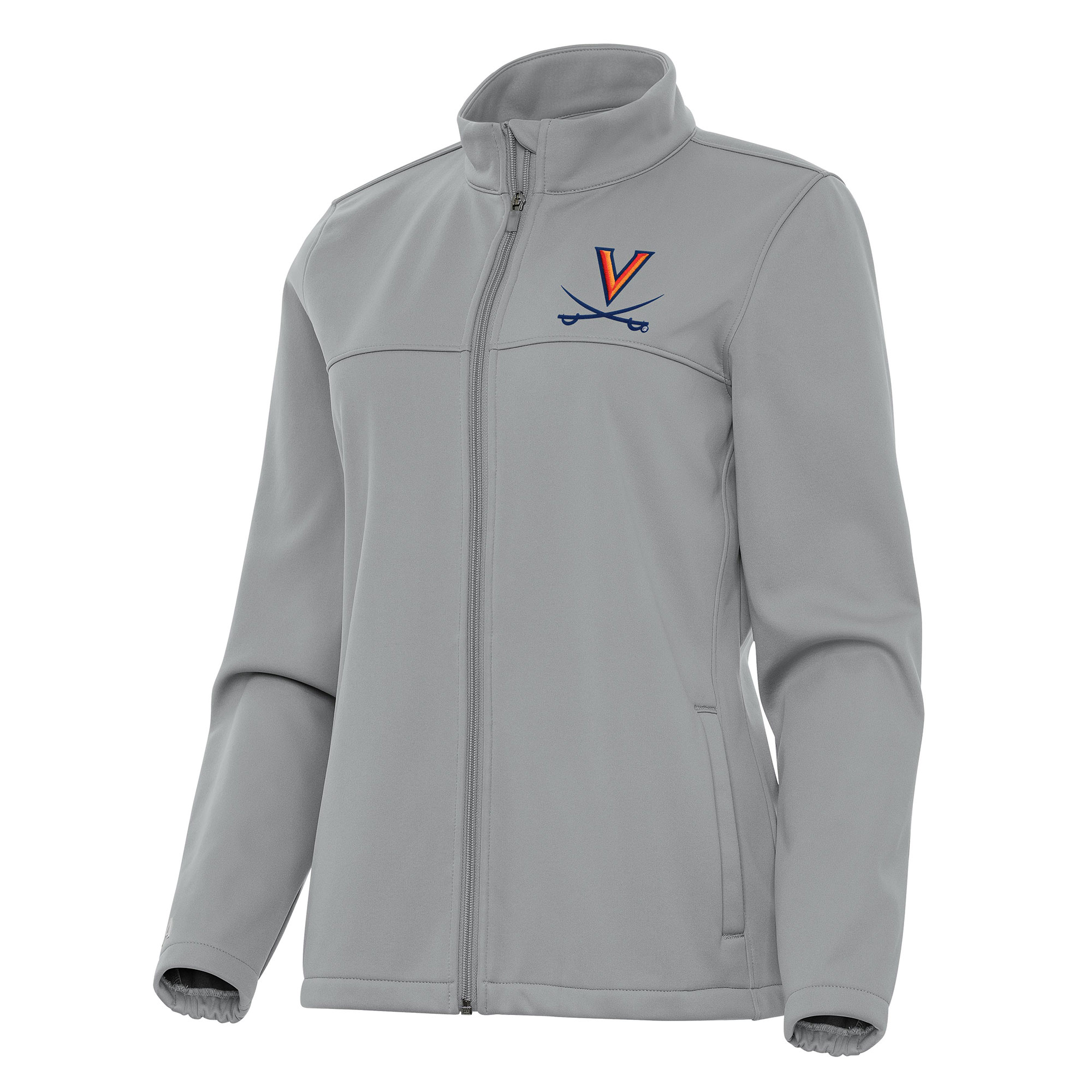 Women’s Antigua Gray Virginia Cavaliers Links 2 Full-Zip Golf Jacket Women’s Antigua Gray Virginia Cavaliers Links 2 Full-Zip Golf Jacket