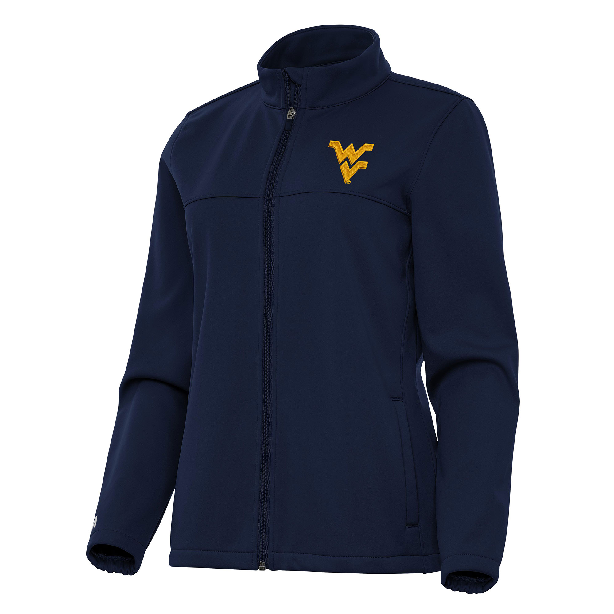 Women’s Antigua Navy West Virginia Mountaineers Links 2 Full-Zip Golf Jacket