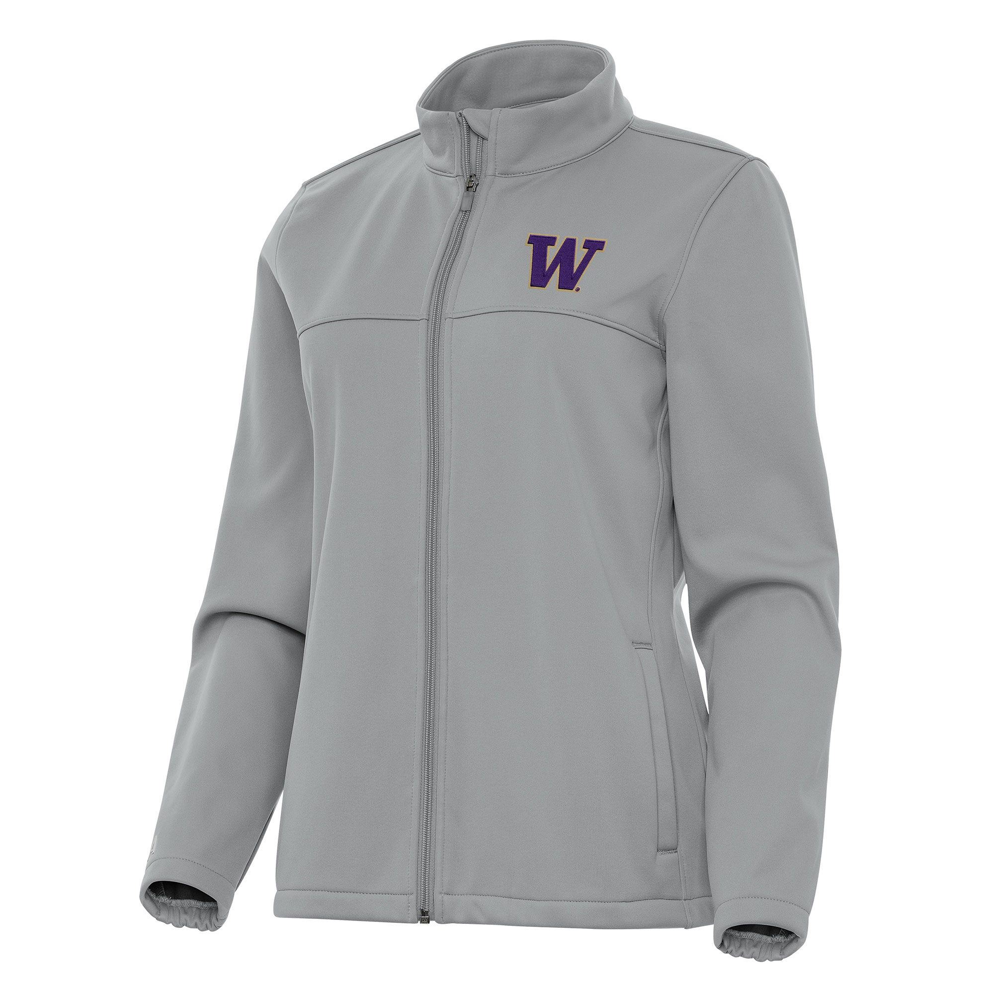 Women’s Antigua Gray Washington Huskies Links 2 Full-Zip Golf Jacket Women’s Antigua Gray Washington Huskies Links 2 Full-Zip Golf Jacket