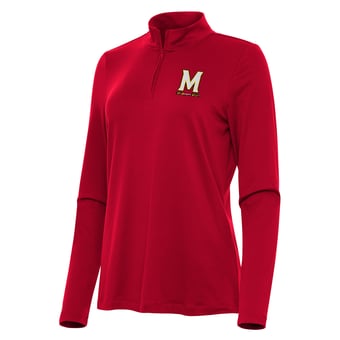 Women's Antigua Maryland Terrapins Reprocess Quarter-Zip Top