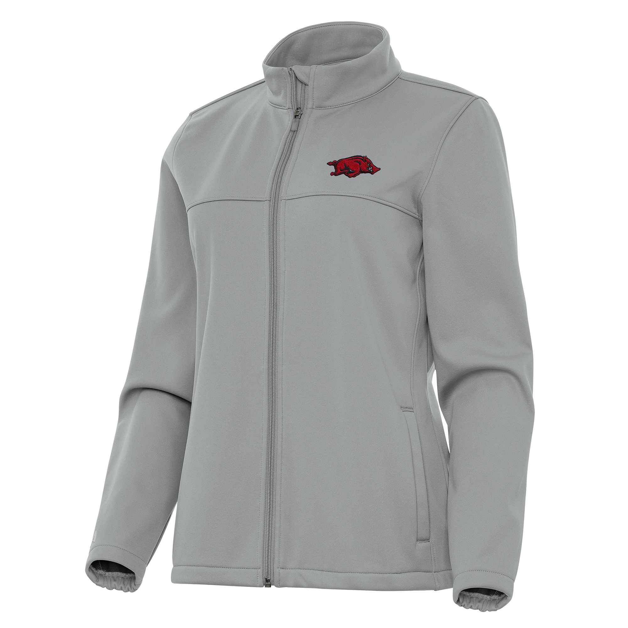 Women’s Antigua Gray Arkansas Razorbacks Links 2 Golf Full-Zip Jacket Women’s Antigua Gray Arkansas Razorbacks Links 2 Golf Full-Zip Jacket
