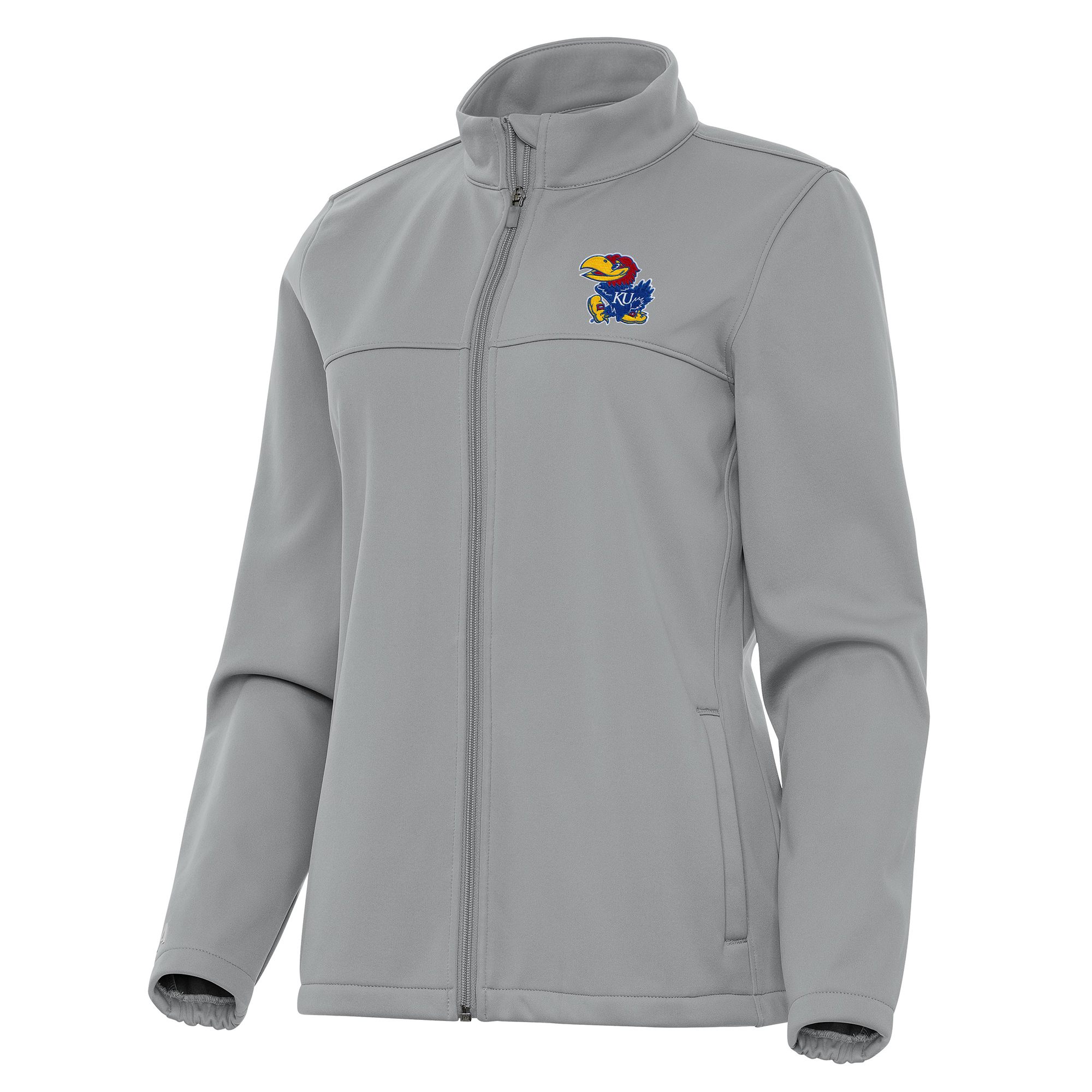 Women’s Antigua Gray Kansas Jayhawks Links 2 Golf Full-Zip Jacket Women’s Antigua Gray Kansas Jayhawks Links 2 Golf Full-Zip Jacket