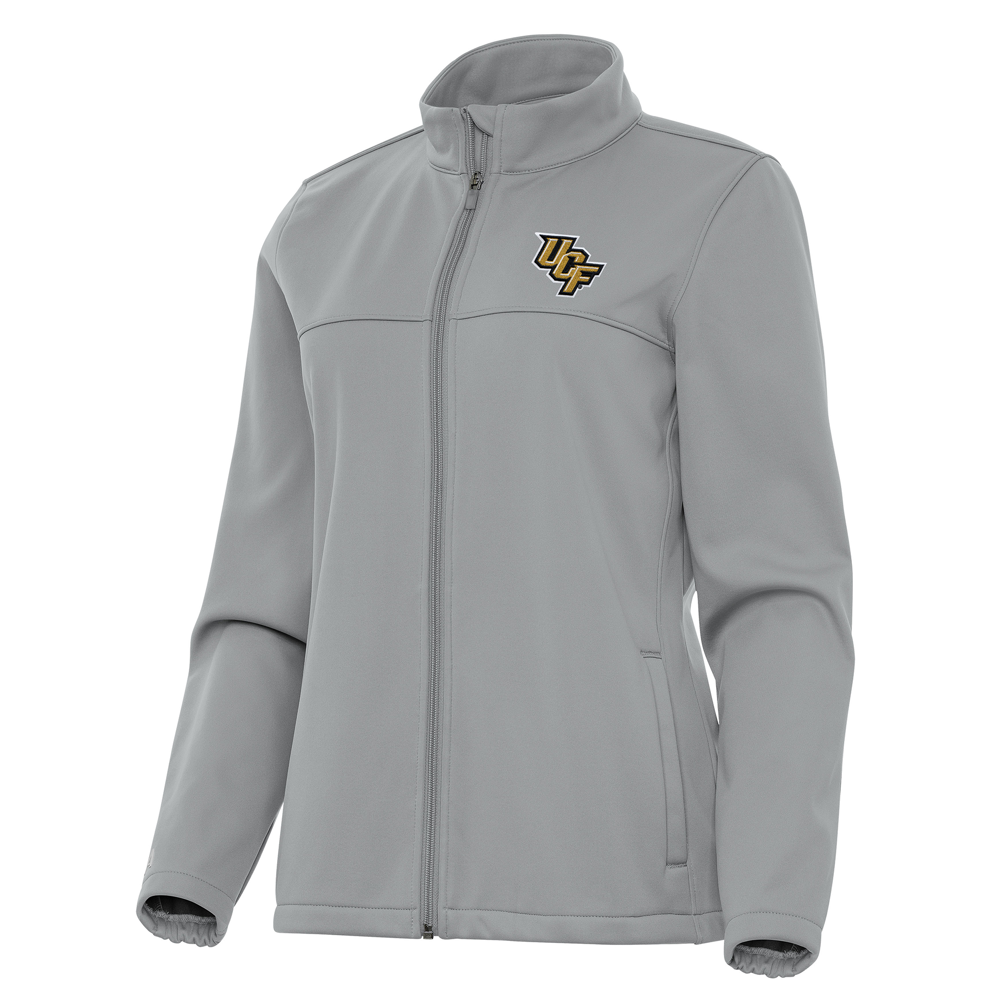 Women’s Antigua Gray UCF Knights Links 2 Golf Full-Zip Jacket Women’s Antigua Gray UCF Knights Links 2 Golf Full-Zip Jacket